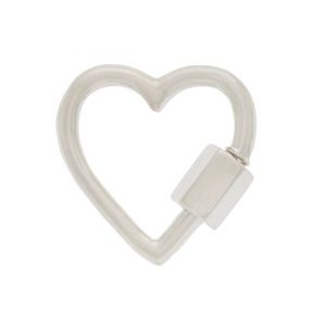 Marla Aaron silver heart lock